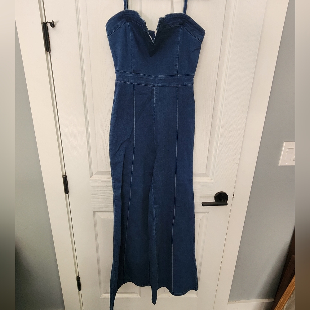 denim jumpsuit